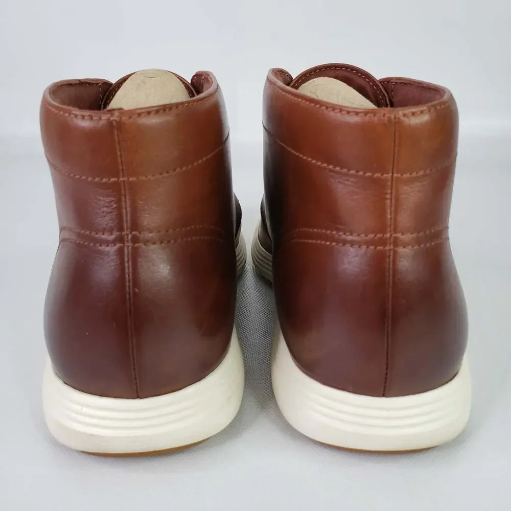 Cole Haan Mens Tour Chukka Boots Brown Leather Grand OS C29589 Size 10.5 M Shoes